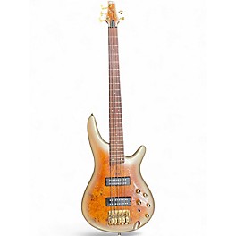 Used Ibanez SR405EPBDX Mars Gold Metallic Burst Electric Bass Guitar
