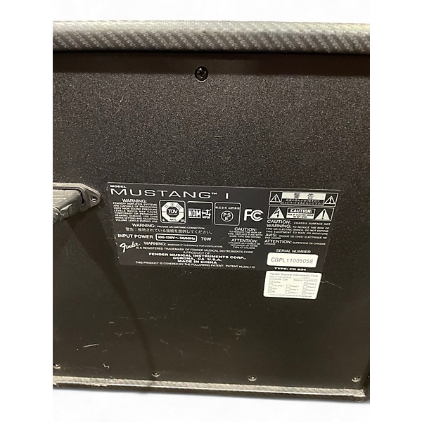 Used Fender Mustang I 20W 1X8 Guitar Combo Amp