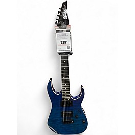 Used Ibanez GRG120QASP Trans Blue Gradation Solid Body Electric Guitar