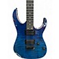 Used Ibanez GRG120QASP Trans Blue Gradation Solid Body Electric Guitar