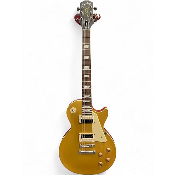 Used 2023 Epiphone Les Paul Classic Gold Top Solid Body Electric Guitar
