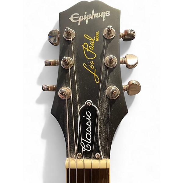 Used 2023 Epiphone Les Paul Classic Gold Top Solid Body Electric Guitar