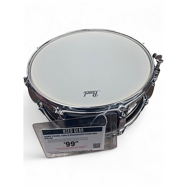 Used Pearl 13X5.5 Roadshow Wine Red Drum