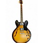 Used Gibson ES335 Satin Vintage Sunburst Hollow Body Electric Guitar thumbnail