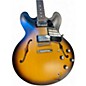 Used Gibson ES335 Satin Vintage Sunburst Hollow Body Electric Guitar
