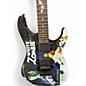 Used ESP LTD Kirk Hammett Signature White Zombie White Zombie Pattern Solid Body Electric Guitar