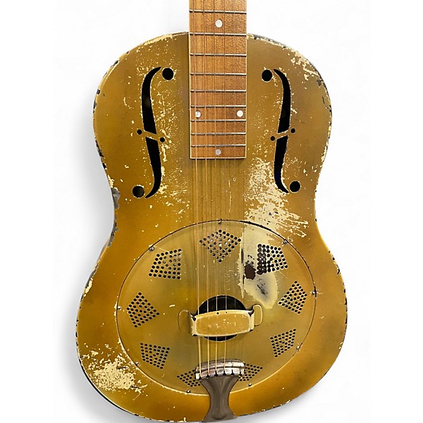 Vintage 1930s National TRIOLIAN Vintage Yellow Resonator Guitar