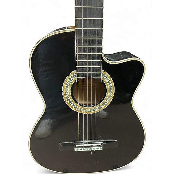 Used Esteban Malaguena Black Classical Acoustic Guitar