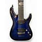 Used Schecter Guitar Research C7 Blackjack BLUE Solid Body Electric Guitar