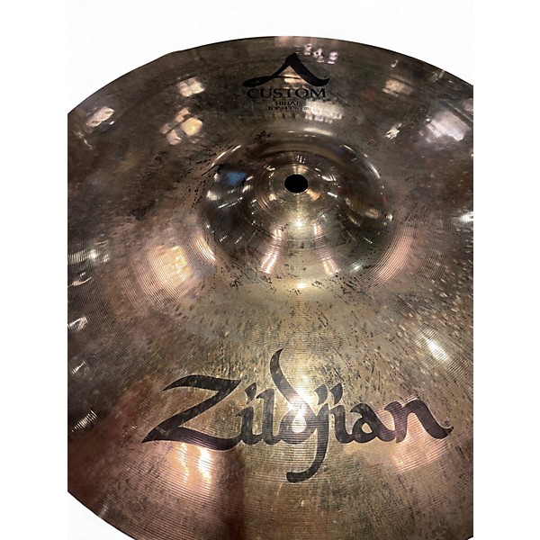 Used Zildjian 14in A Custom Hi Hat Pair Cymbal