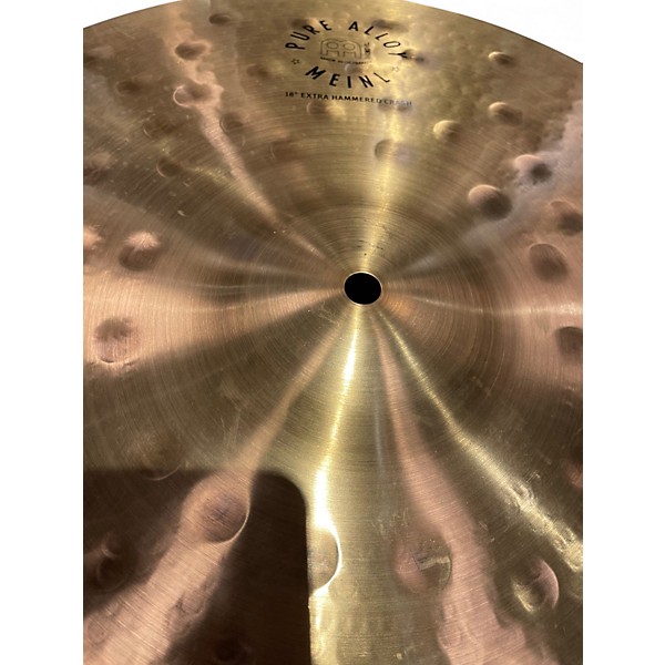 Used MEINL 18in PURE ALLOY EXTRA HAMMERED CRASH Cymbal