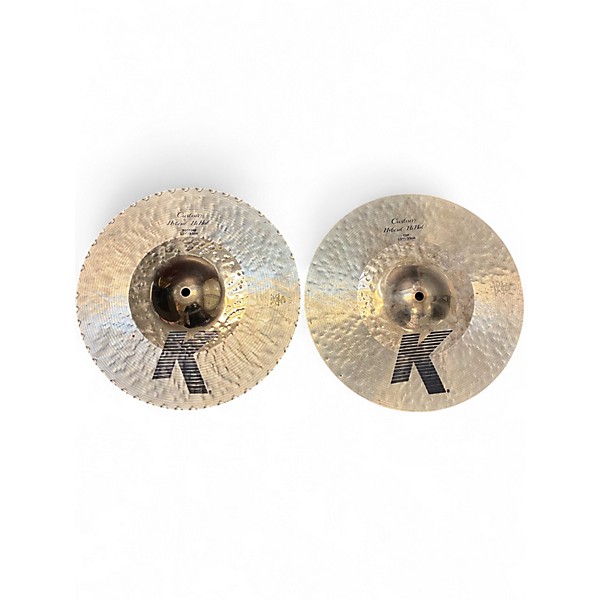 Used Zildjian 13in K Custom Hybrid Hi Hat Pair Cymbal