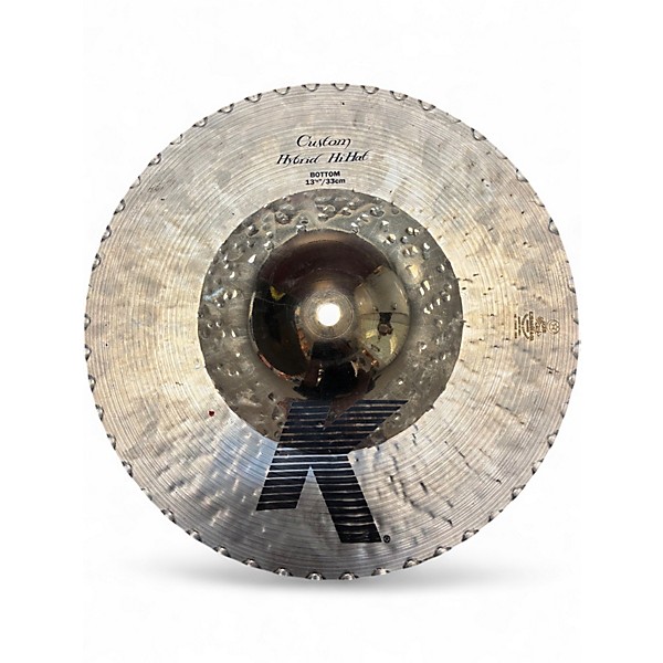 Used Zildjian 13in K Custom Hybrid Hi Hat Pair Cymbal