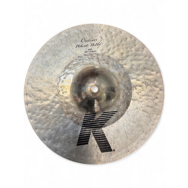 Used Zildjian 13in K Custom Hybrid Hi Hat Pair Cymbal