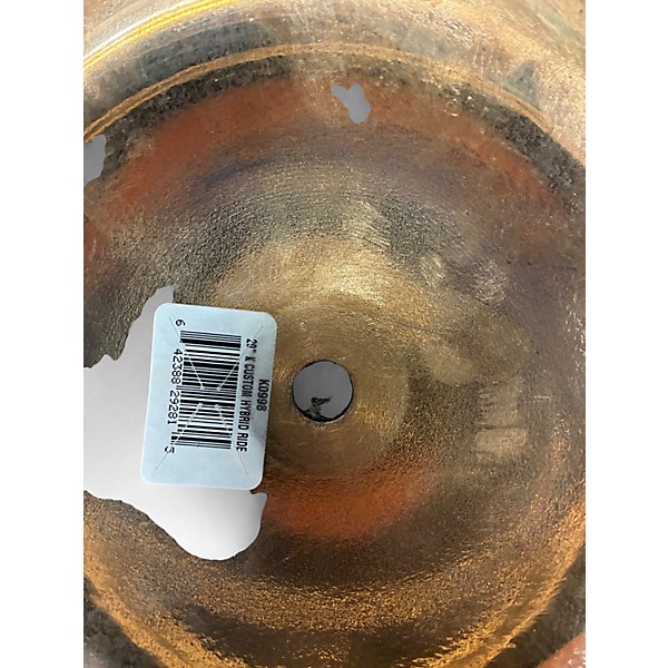 Used Zildjian 20in K Custom Hybrid Ride Cymbal