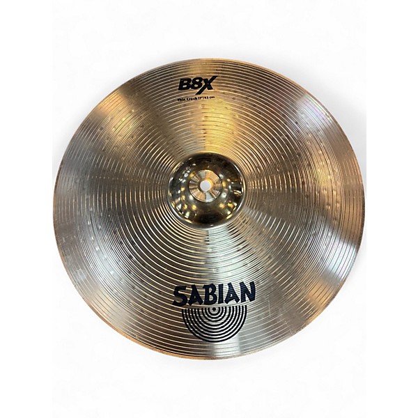 Used SABIAN 17in b8x thin crash Cymbal