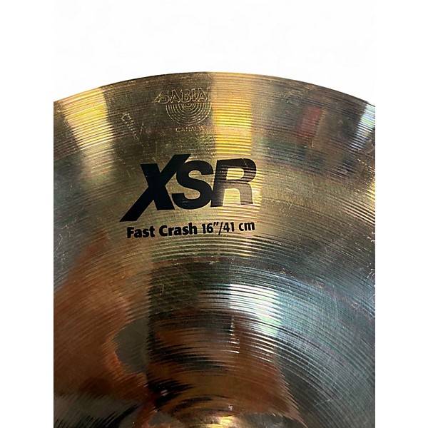 Used SABIAN 16in xrs fast crash Cymbal