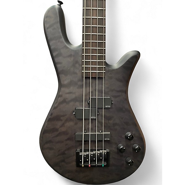 Used Spector NS Pulse II Trans Black Electric Bass Guitar