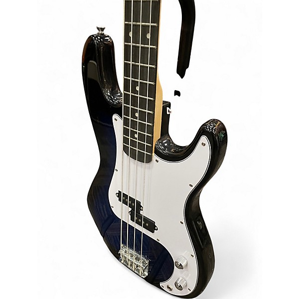 Used Glarry GP Blue Burst Electric Bass Guitar
