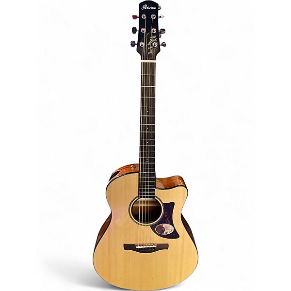 Used Ibanez AAM300CE Natural Acoustic Electric Guitar