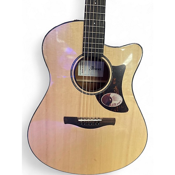 Used Ibanez AAM300CE Natural Acoustic Electric Guitar