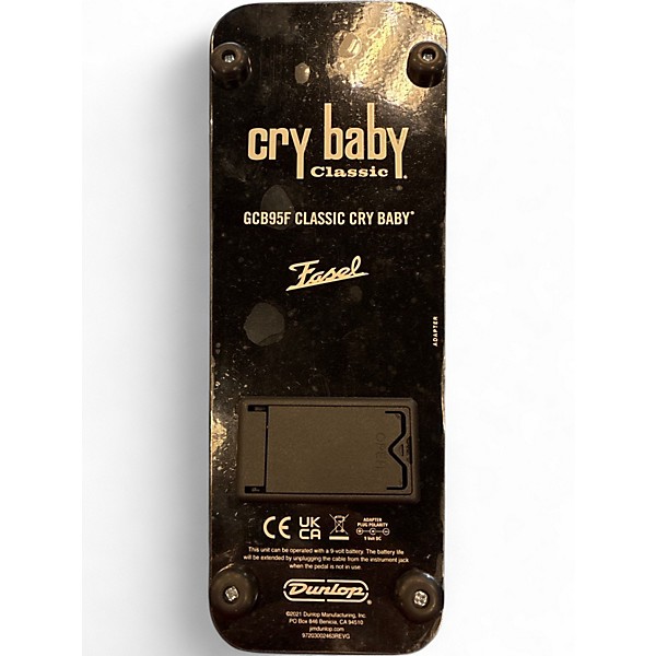 Used Dunlop GCB95F Crybaby Classic Wah With Fasel Inductor Effect Pedal