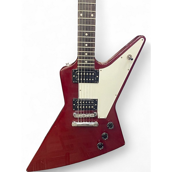Vintage 1996 Gibson Explorer Wine Red Solid Body Electric Guitar