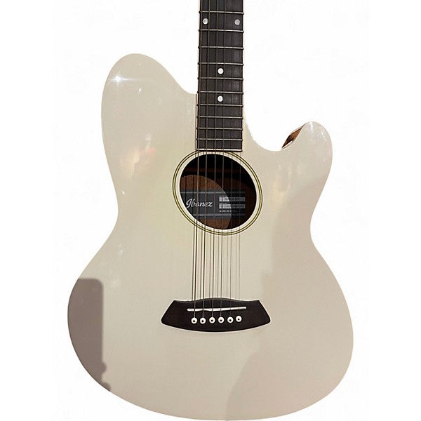 Used Ibanez TCY10E Talman IVORY Acoustic Electric Guitar