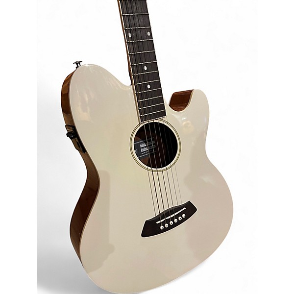 Used Ibanez TCY10E Talman IVORY Acoustic Electric Guitar