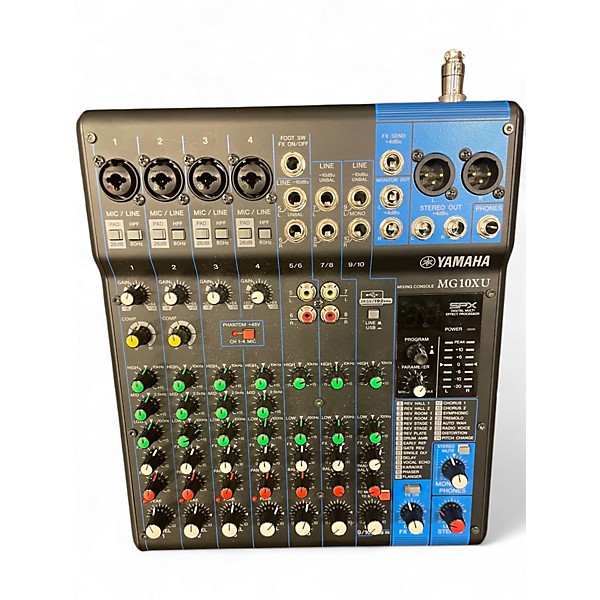 Used Yamaha MG10XU 10 Channel Mixer with Effects Unpowered Mixer
