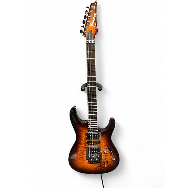 Used Ibanez S670QM DRANGON'S EYE BURST Solid Body Electric Guitar