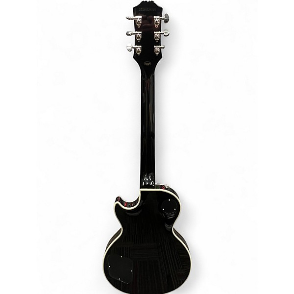 Used Epiphone Les Paul Custom Bats In Flight Dark Purple Burst Solid Body Electric Guitar
