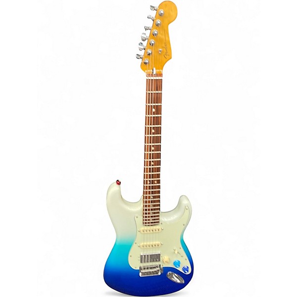 Used Fender Player Plus Stratocaster Blue and White Solid Body Electric Guitar