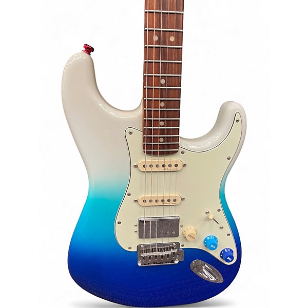 Used Fender Player Plus Stratocaster Blue and White Solid Body Electric Guitar