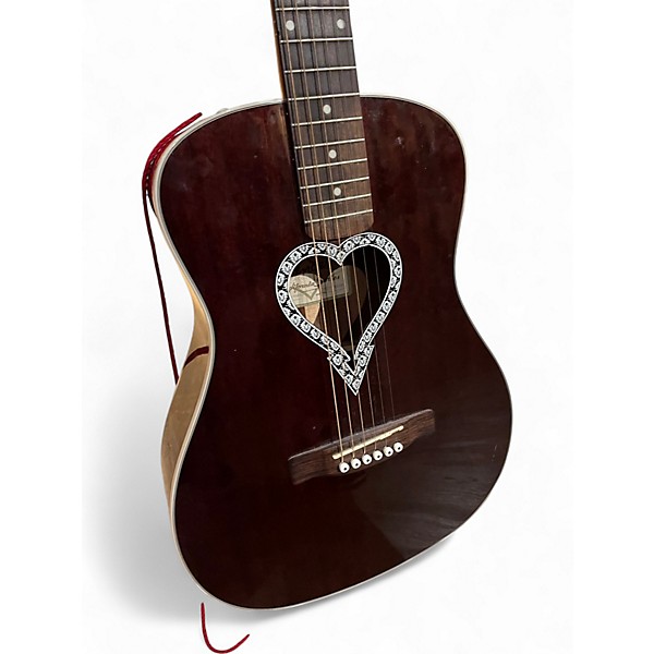 Used Fender Alkaline Trio Malibu Mahogany Natural Acoustic Guitar