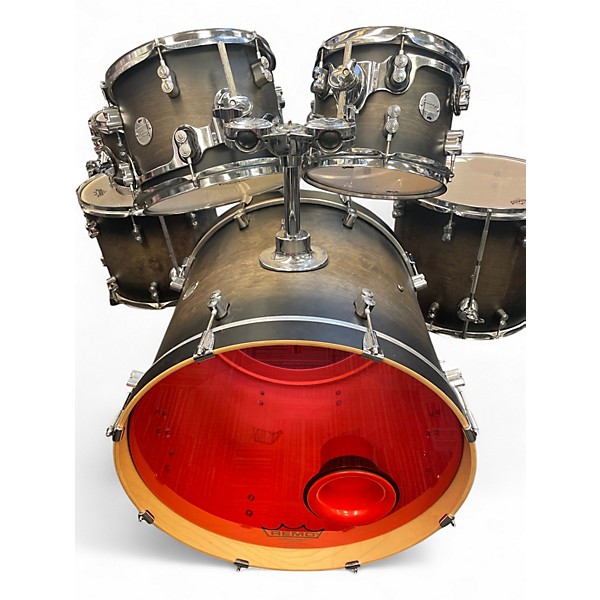 Used 2010s PDP by DW 6 Piece Concept Series Charcoal Burst Drum Kit