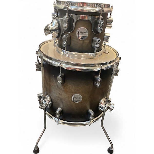 Used 2010s PDP by DW 6 Piece Concept Series Charcoal Burst Drum Kit
