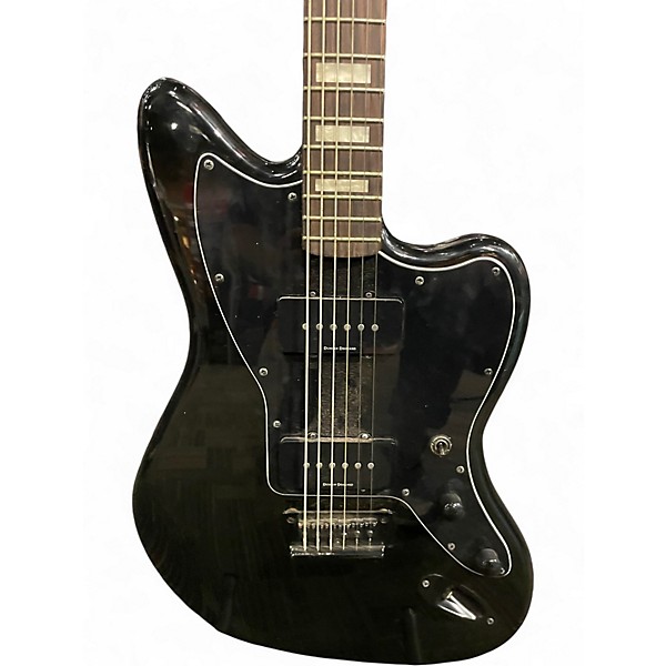 Used Squier VINTAGE MODIFIED BARITONE JAZZMASTER Black Solid Body Electric Guitar