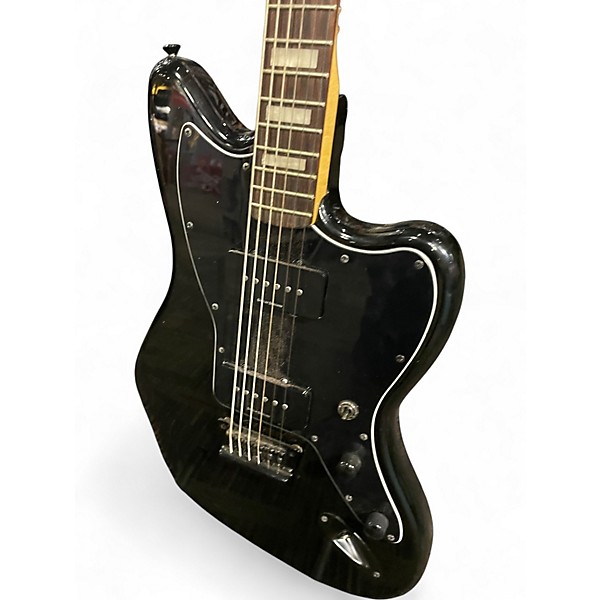 Used Squier VINTAGE MODIFIED BARITONE JAZZMASTER Black Solid Body Electric Guitar