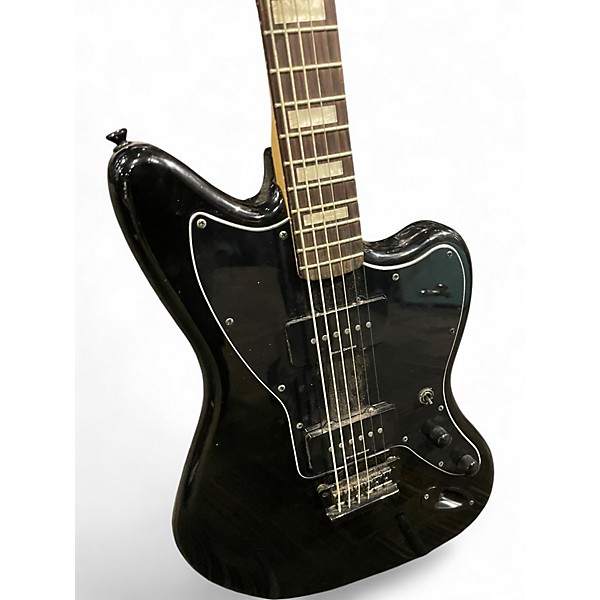 Used Squier VINTAGE MODIFIED BARITONE JAZZMASTER Black Solid Body Electric Guitar