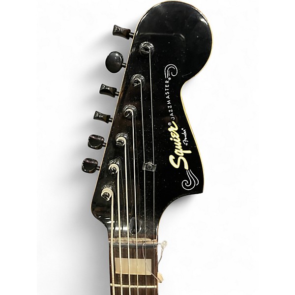 Used Squier VINTAGE MODIFIED BARITONE JAZZMASTER Black Solid Body Electric Guitar