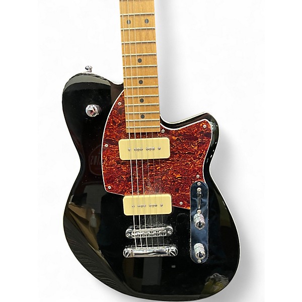 Used Reverend Charger 290 Black Solid Body Electric Guitar