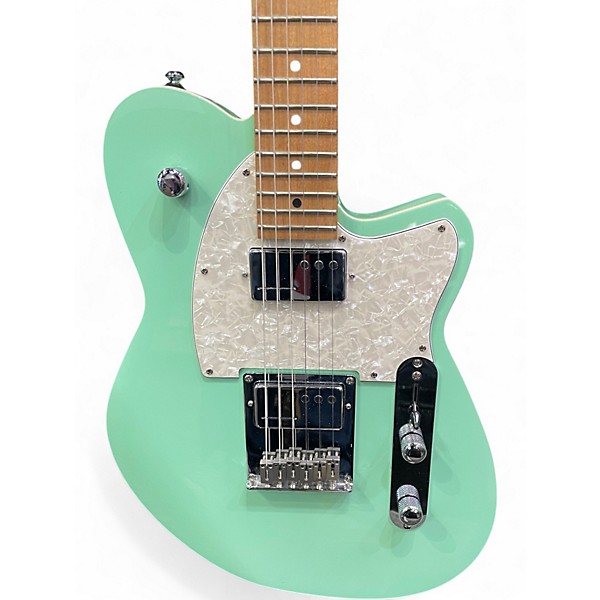 Used Reverend Charger Cleancut Surf Green Solid Body Electric Guitar