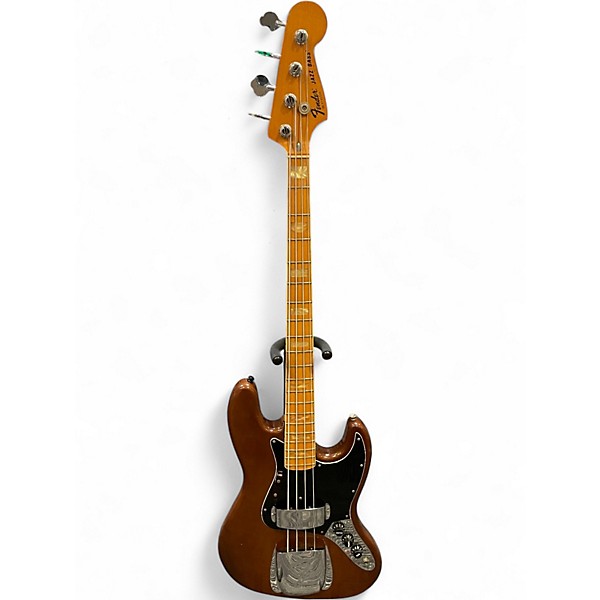 Vintage 1977 Fender Jazz Bass Brown Electric Bass Guitar