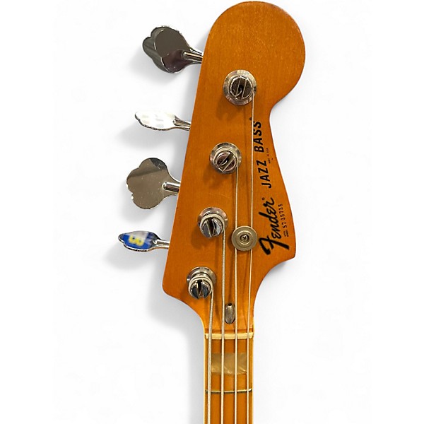 Vintage 1977 Fender Jazz Bass Brown Electric Bass Guitar