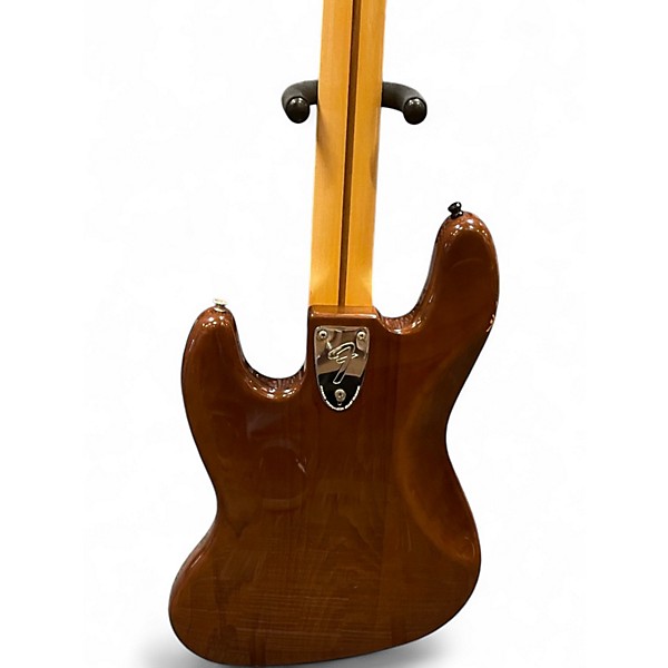 Vintage 1977 Fender Jazz Bass Brown Electric Bass Guitar