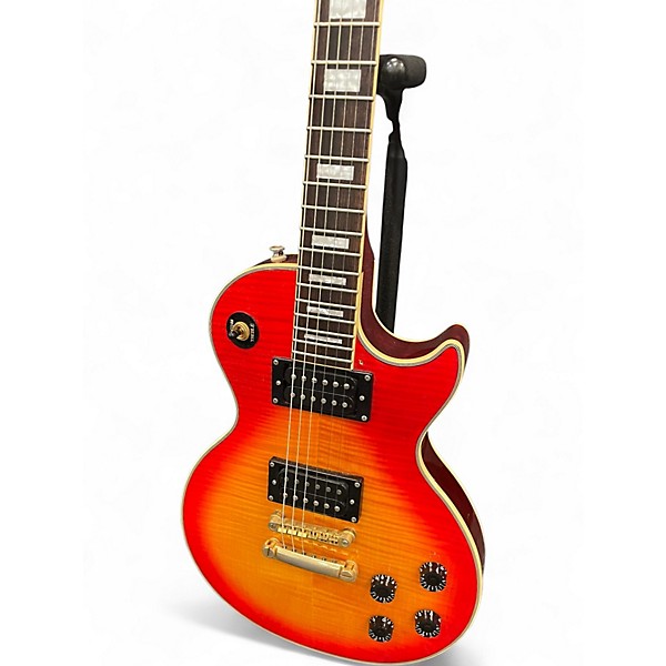 Used Epiphone Les Paul Custom Cherry Sunburst Solid Body Electric Guitar