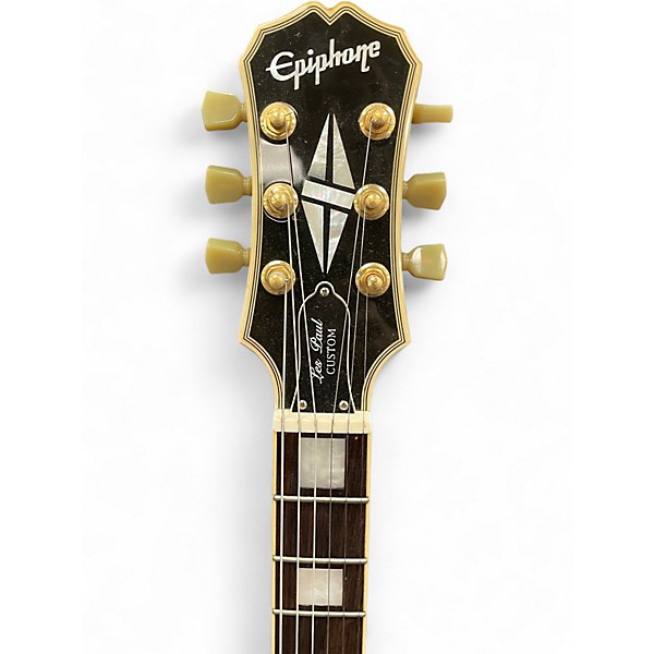 Used Epiphone Les Paul Custom Cherry Sunburst Solid Body Electric Guitar