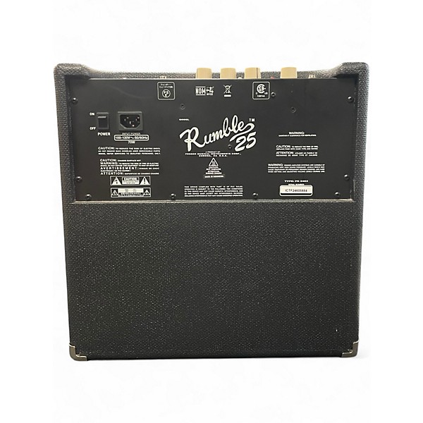 Used Fender Rumble 25 25W 1x10 Bass Combo Amp