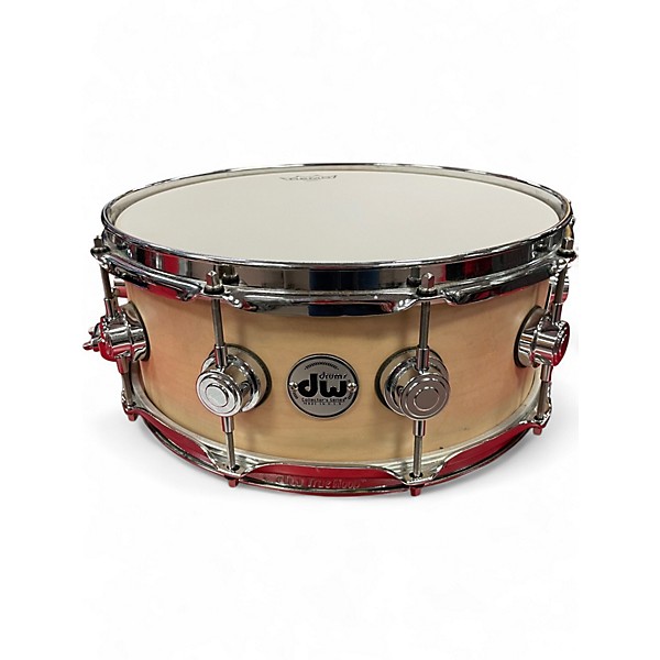Used DW 14X5 True Sonic Snare Drum Natural Satin Oil Drum